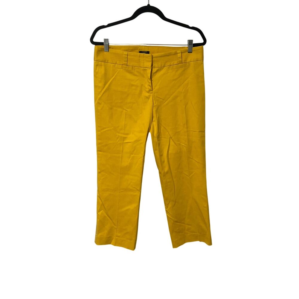 Yellow J.Crew City Fit Chinos, Size 6, KB351